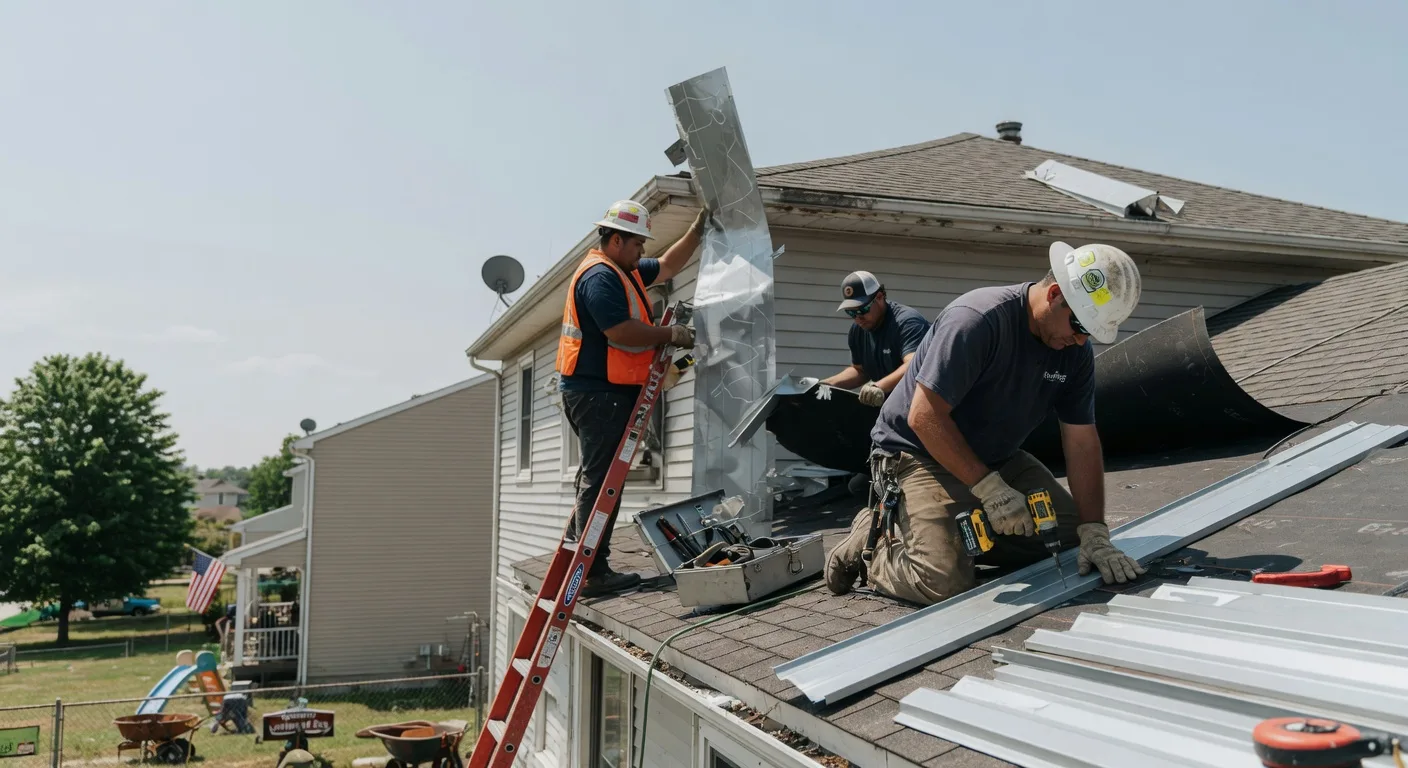 Storm Damage Metal Roof Repair in Campbell Hill, IL